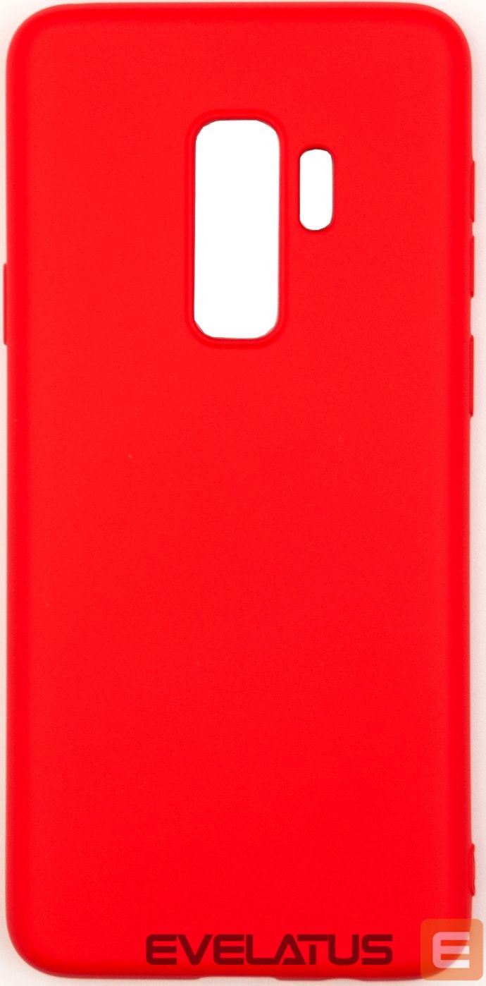 Back panel cover Evelatus Samsung Galaxy S9 Plus Nano Silicone Case Soft Touch TPU Red