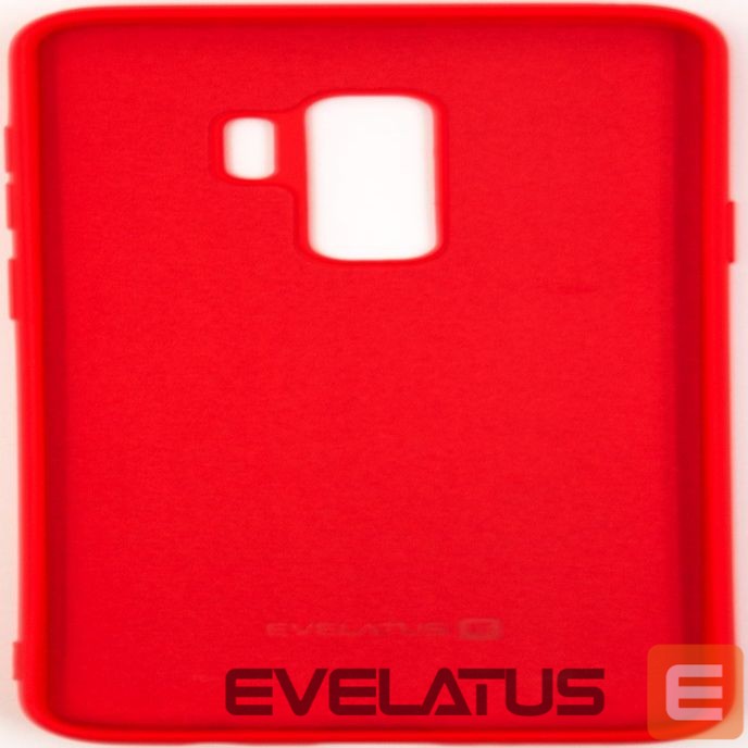 Back panel cover Evelatus Samsung Galaxy S9 Plus Nano Silicone Case Soft Touch TPU Red