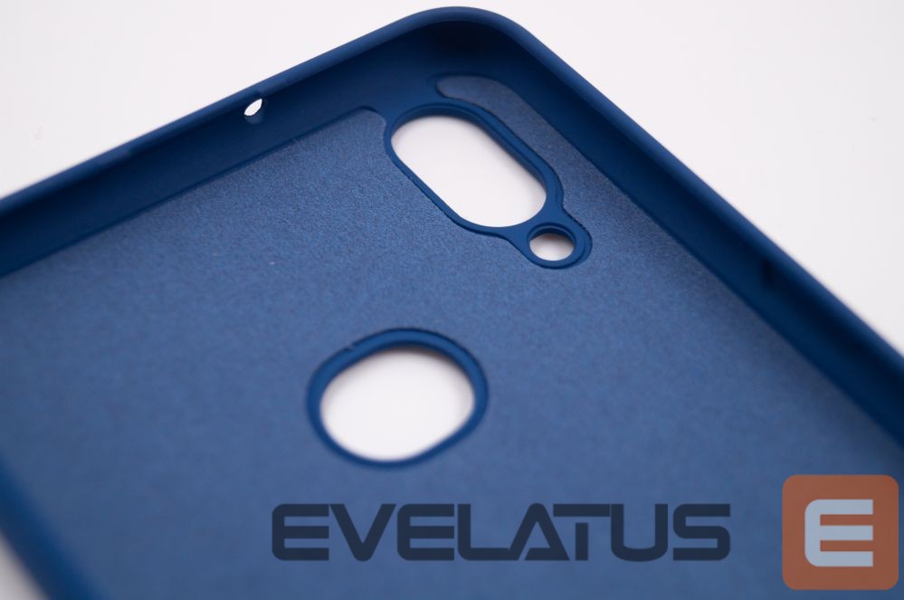 Back panel cover Evelatus Samsung Galaxy A10S Nano Silicone Case Soft Touch TPU Blue