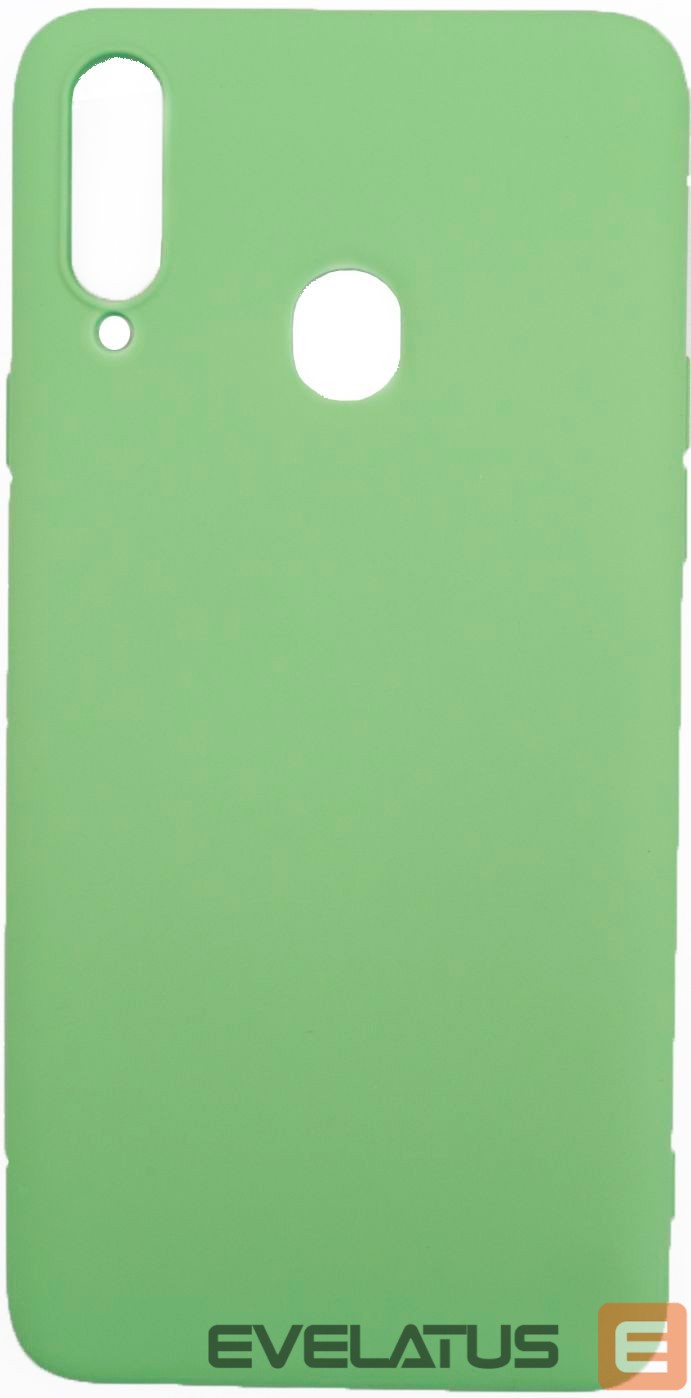 Back panel cover Evelatus Samsung Galaxy A20s Nano Silicone Case Soft Touch TPU Green