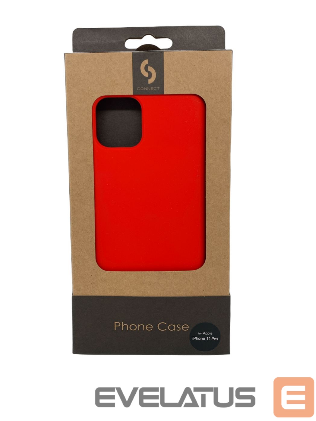 Back panel cover Connect Apple iPhone 11 Pro Soft case with bottom Red