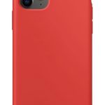Back panel cover Connect Apple iPhone 11 Pro Max Soft Case with bottom Red