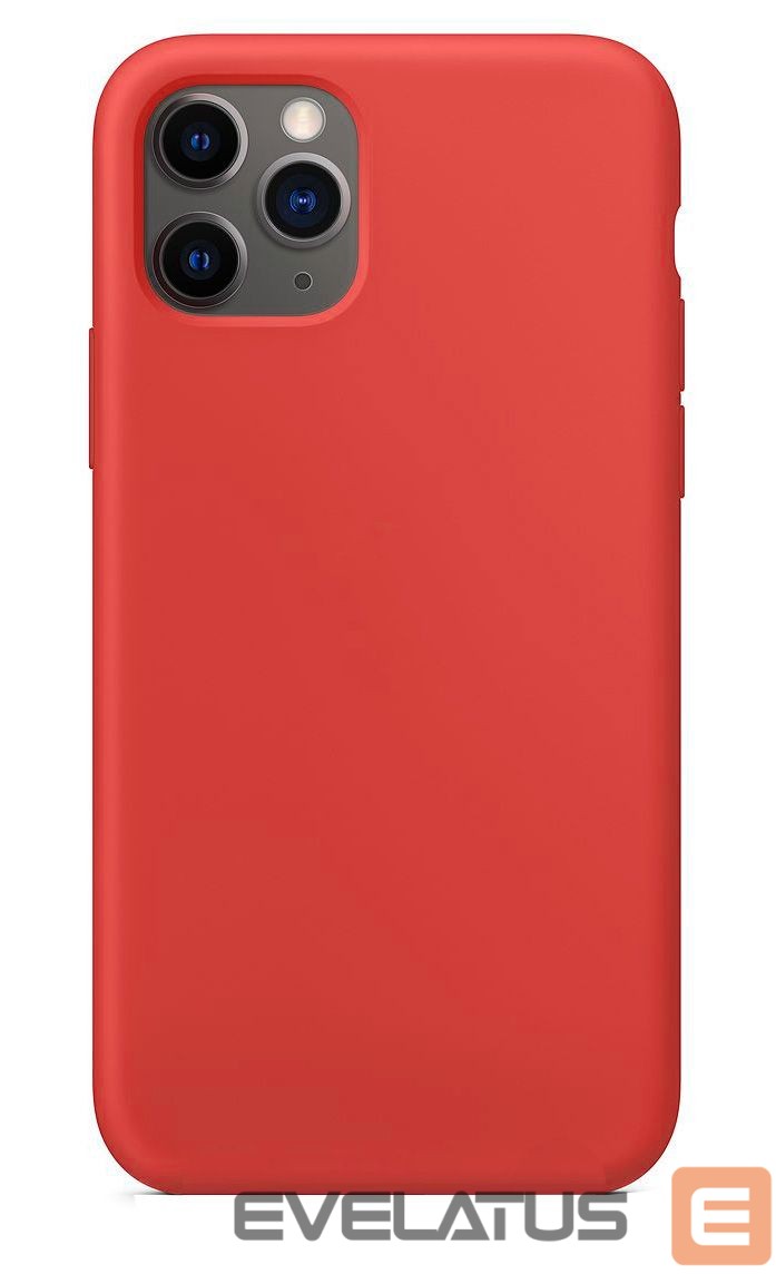 Back panel cover Connect Apple iPhone 11 Pro Max Soft Case with bottom Red