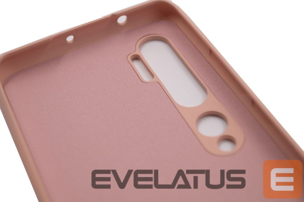 Back panel cover Evelatus Xiaomi Xiaomi Mi Note 10 / Mi Note 10 Pro Nano Silicone Case Soft Touch TPU Light Pink