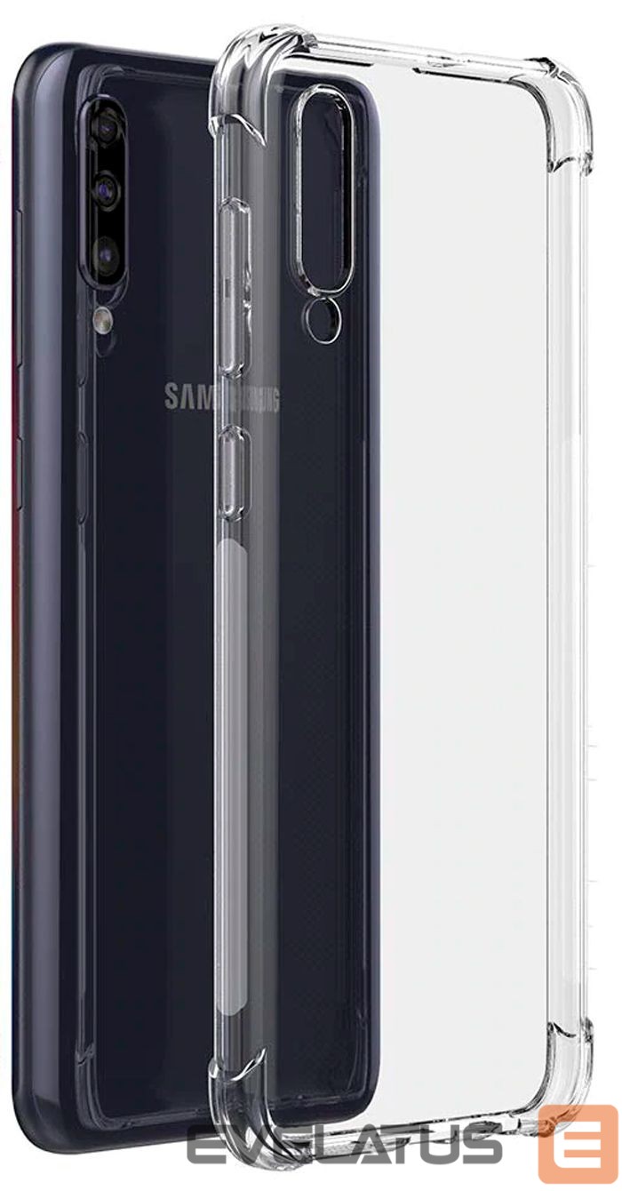 Back panel cover Evelatus Samsung A30s TPU 1.5MM Military Shockproof Silicone Case TPU Transparent