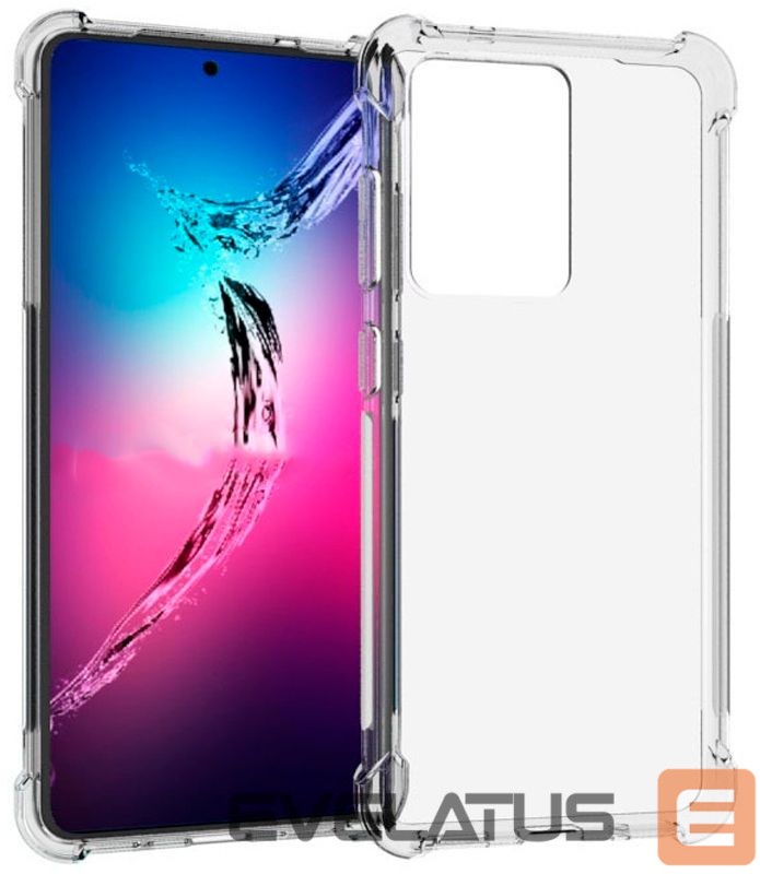 Back panel cover Evelatus Samsung Galaxy S20 Ultra Military Shockproof Silicone Case TPU Transparent