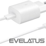 Adapter Samsung  Samsung Travel Quick charger Type-C to Type-C 25W, 1M EP-TA800XWEGWW White