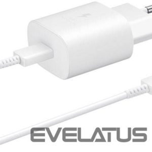 Adapter Samsung  Samsung Travel Quick charger Type-C to Type-C 25W, 1M EP-TA800XWEGWW White