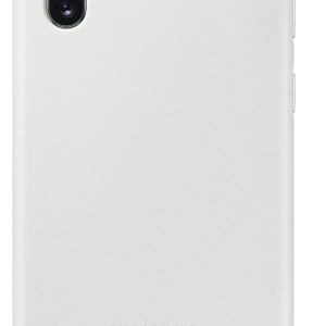 Back panel cover Samsung  Note 10 Leather cover case White