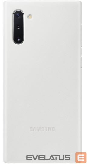 Back panel cover Samsung Note 10 Leather cover case White