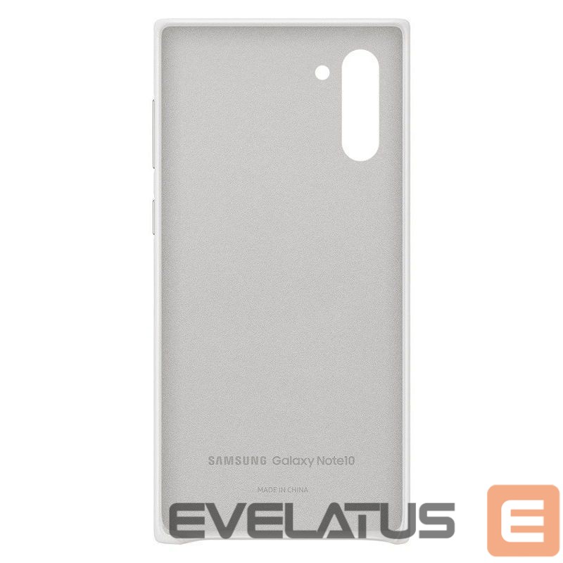 Back panel cover Samsung Note 10 Leather cover case White