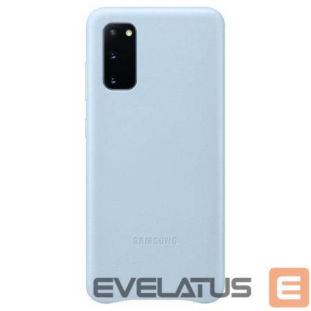 Back panel cover Samsung Galaxy S20 Leather Cover case Blue