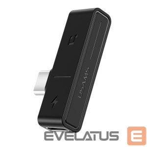 Adapter USAMS  SJ386 Type-C+3.5mm Charging & Audio Adapter Black