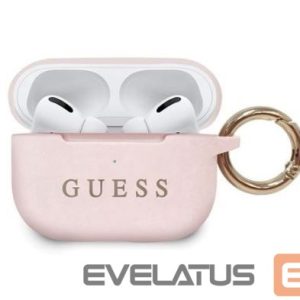 Headphone case Guess Apple Silicone Cover for AirPods Pro Light Pink
