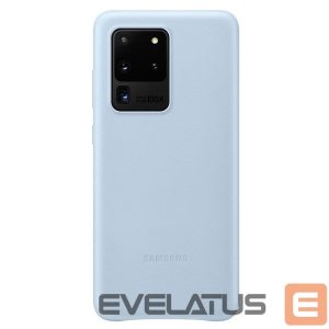 Back panel cover Samsung  Galaxy S20 Ultra Leather Cover case Sky Blue