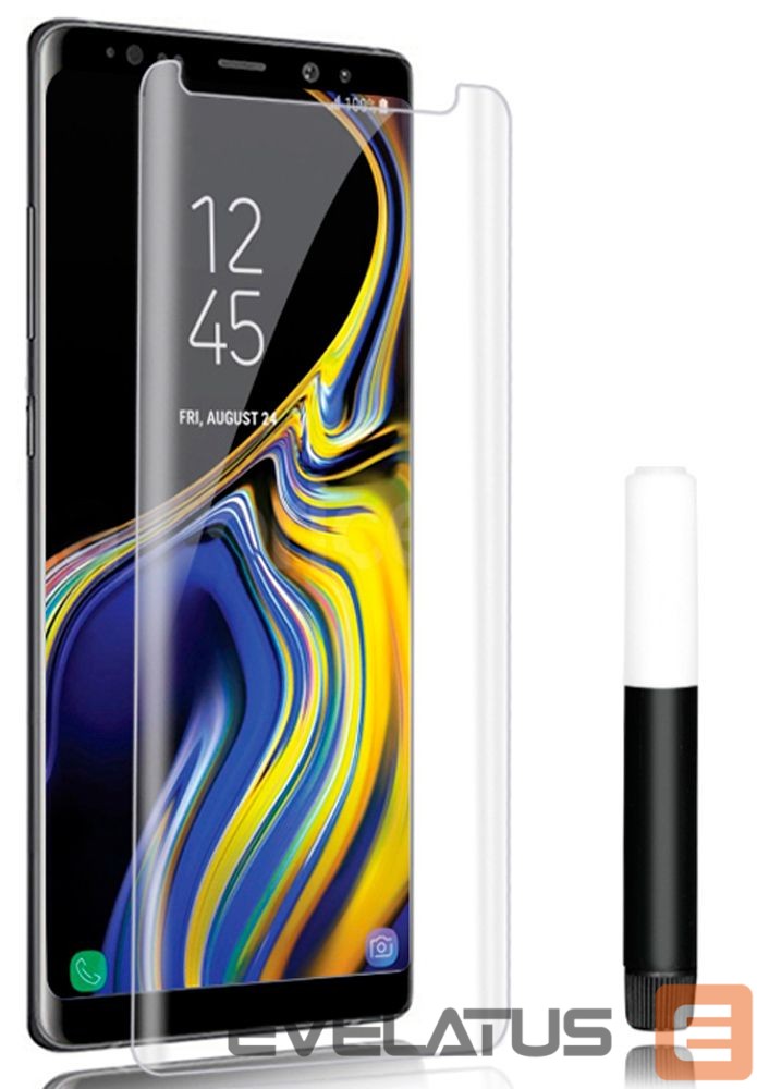 Protective glass Evelatus Samsung Galaxy Note 9 Clear Glass UV + Glue