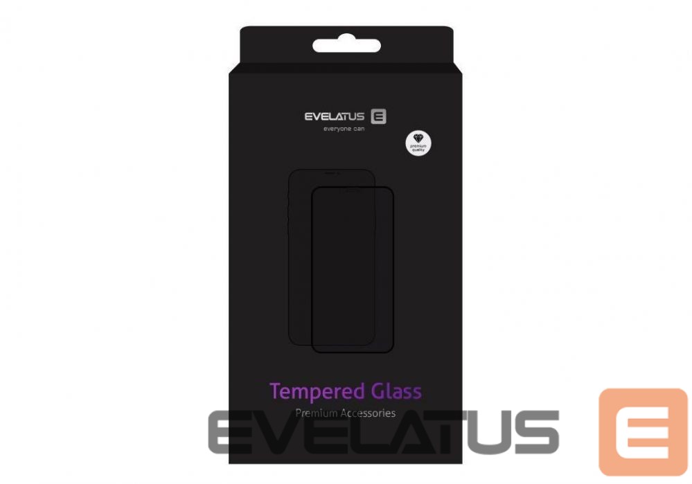 Protective glass Evelatus Samsung Galaxy A41 2.5D Full Cover Japan Glue Glass Anti-Static