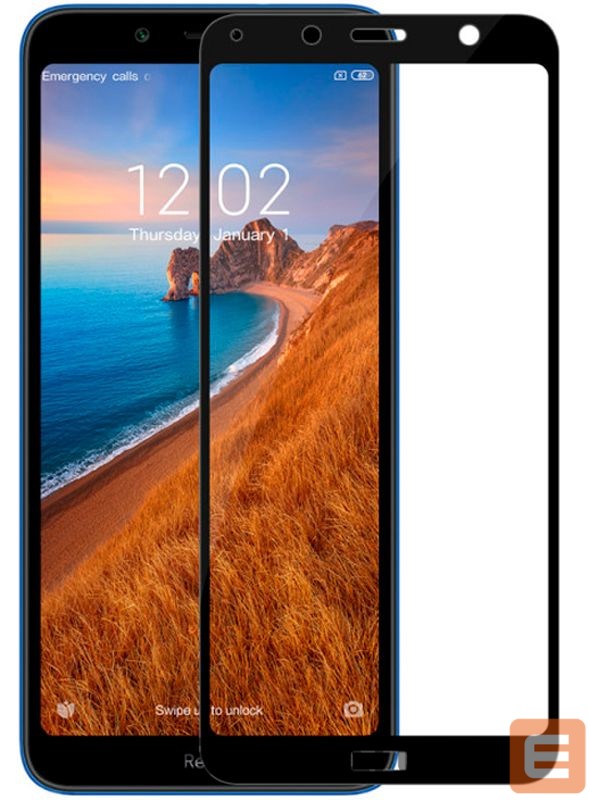 Protective glass iLike Xiaomi Redmi 7a 2.5D Black Frame Full Glue