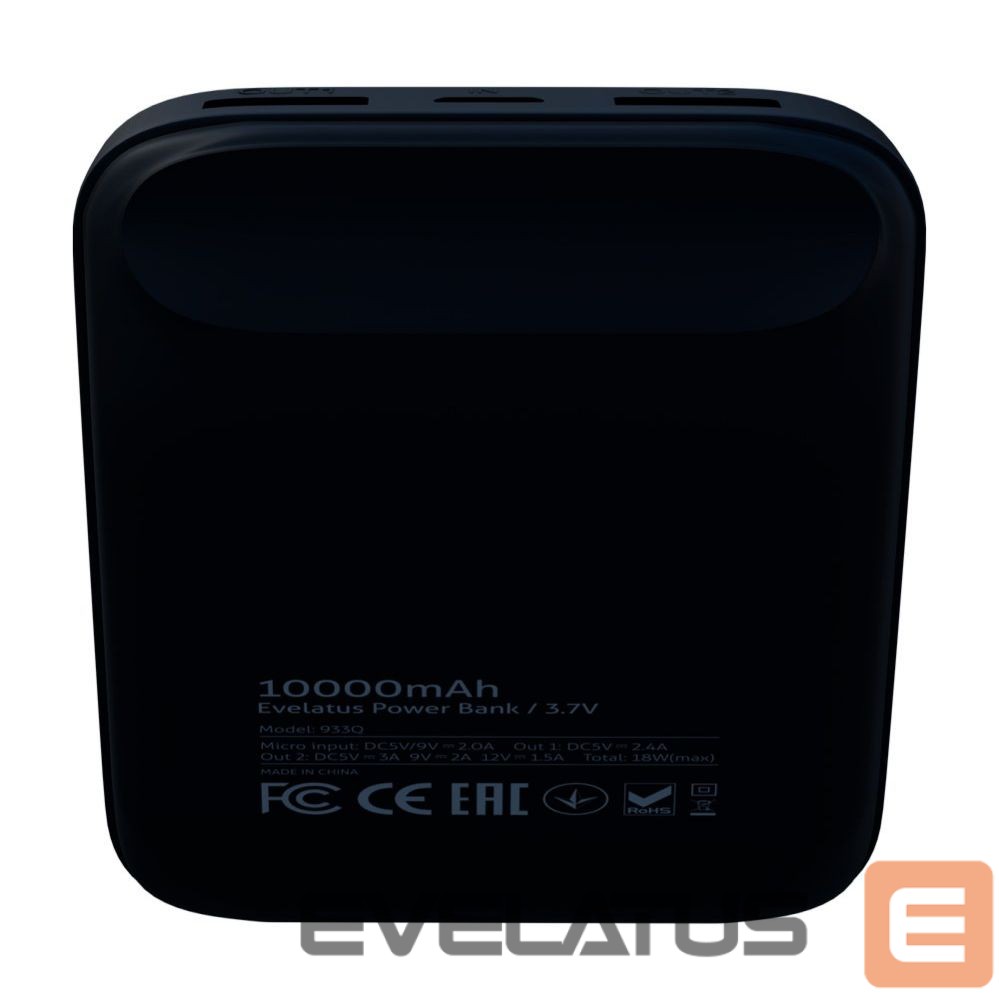 Power bank Evelatus - Power Bank EPB07 10000 mAh Black