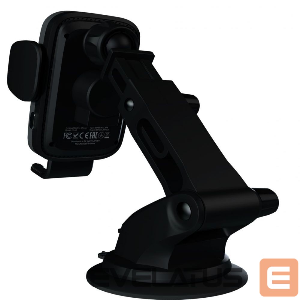 Auto holder Evelatus - Car Holder Wireless Charger WCH03 15W Black
