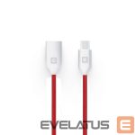 Cable Evelatus  Data Cable for Type-C devices TPC06 1m Red