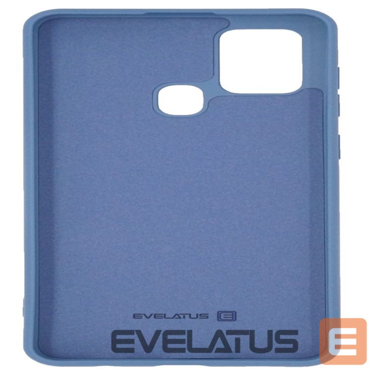 Back panel cover Evelatus Samsung Galaxy A21s Nano Silicone Case Soft Touch TPU Blue