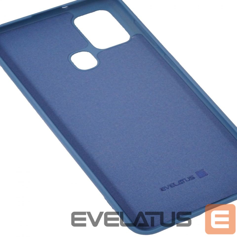 Back panel cover Evelatus Samsung Galaxy A21s Nano Silicone Case Soft Touch TPU Blue