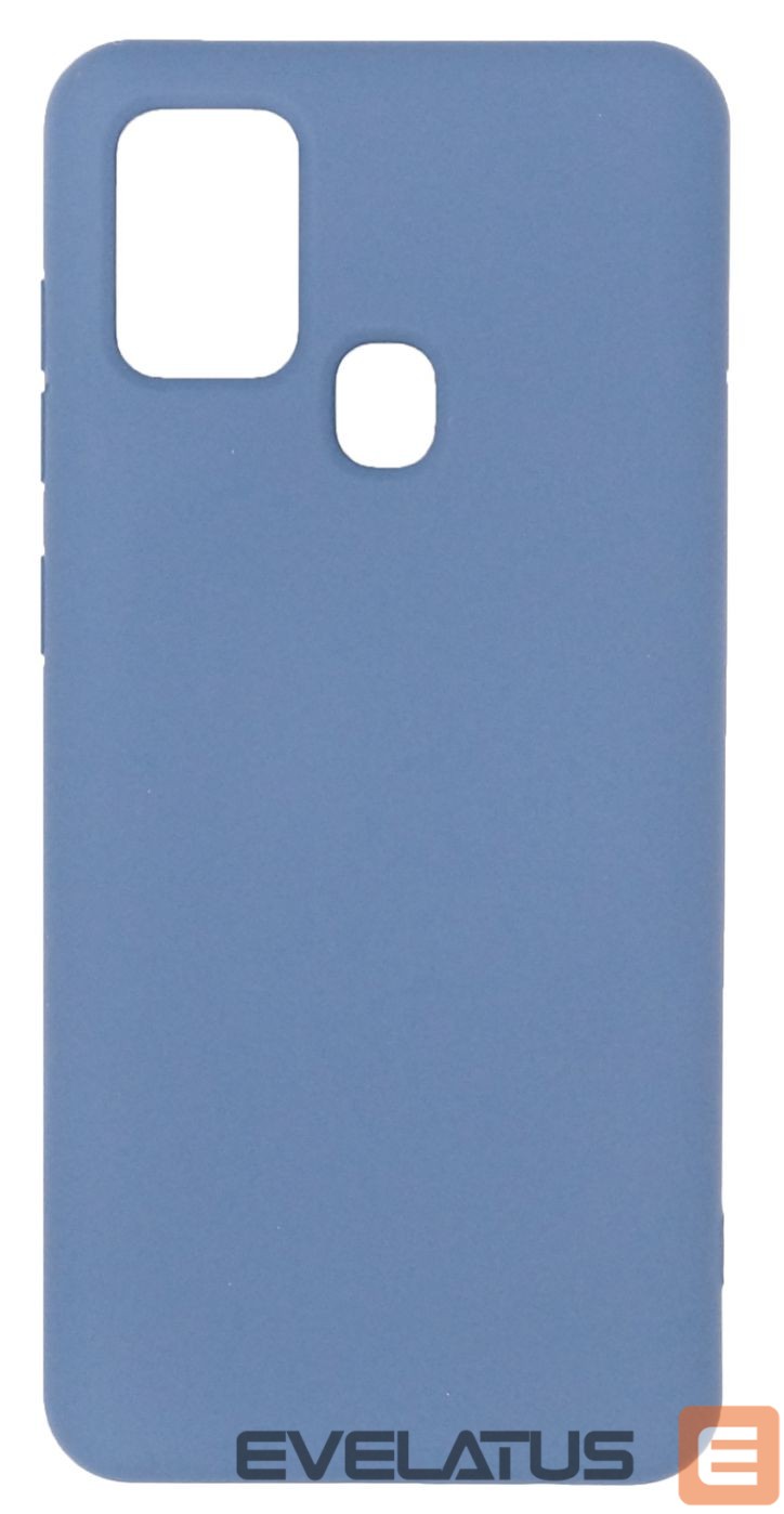 Back panel cover Evelatus Samsung Galaxy A21s Nano Silicone Case Soft Touch TPU Blue