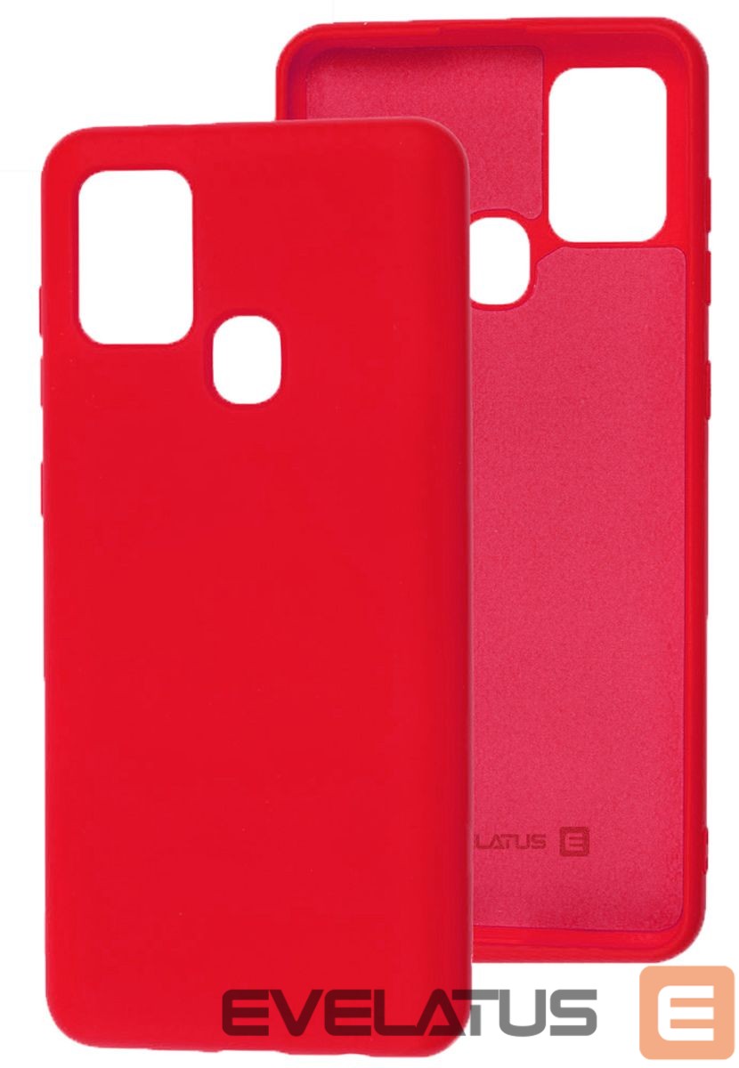 Back panel cover Evelatus Samsung Galaxy A21s Nano Silicone Case Soft Touch TPU Red