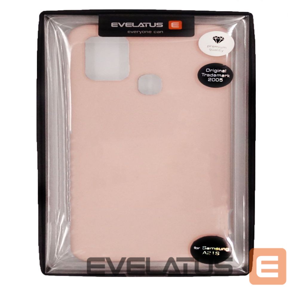 Back panel cover Evelatus Samsung Galaxy A21s Nano Silicone Case Soft Touch TPU Beige
