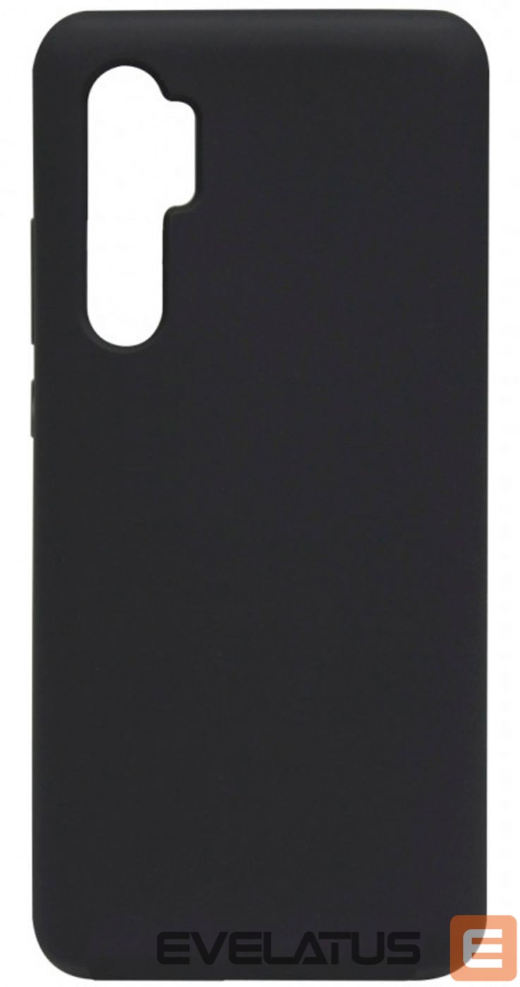 Back panel cover Evelatus Xiaomi Mi Note 10 Lite Nano Silicone Case Soft Touch TPU Black