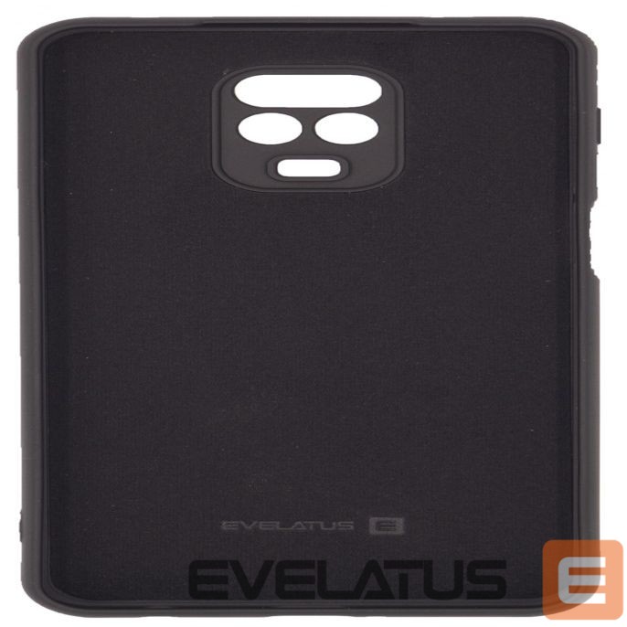Back panel cover Evelatus Xiaomi Xiaomi Redmi Note 9 Pro / Redmi Note 9S Nano Silicone Case Soft Touch TPU Black