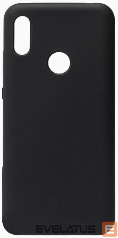 Back panel cover Evelatus Huawei Huawei Y6 2019 Nano Silicone Case Soft Touch TPU Black