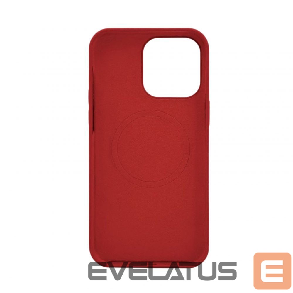 Back panel cover Evelatus Apple iPhone 14 Plus Premium Magsafe Soft Touch Silicone Case Dark Red