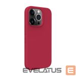Back panel cover Evelatus Apple iPhone 14 Premium Magsafe Soft Touch Silicone Case Dark Red