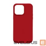 Back panel cover Evelatus Apple iPhone 14 Pro Max Premium Magsafe Soft Touch Silicone Case Dark Red