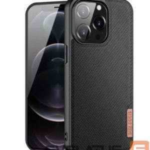 Back panel cover Dux Ducis Apple Phone 13 Pro Fino case covered with nylon material Black