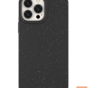 Back panel cover Eco Apple iPhone 14 Pro silicone degradable cover Black