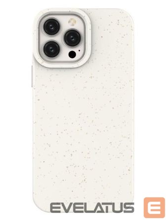 Back panel cover Eco Apple Phone 14 Pro silicone degradable cover White