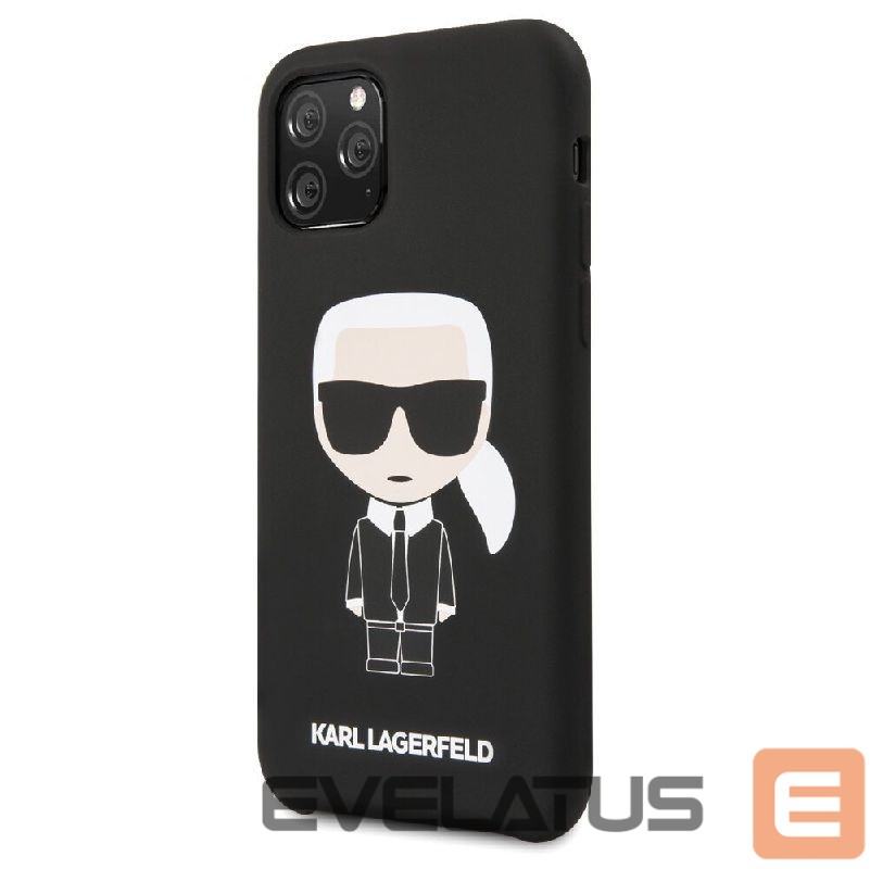 Back panel cover Karl Lagerfeld Apple iPhone 11 Pro Iconic Silicone Cover Black