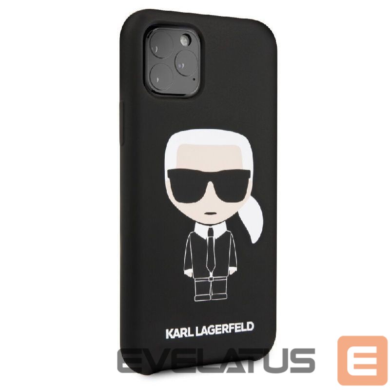 Back panel cover Karl Lagerfeld Apple iPhone 11 Pro Iconic Silicone Cover Black