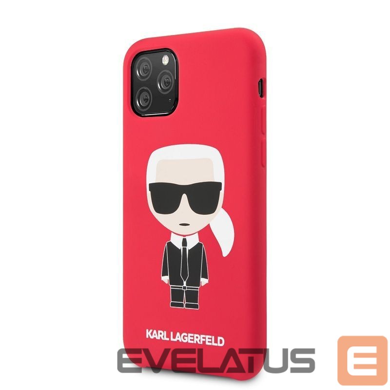 Back panel cover Karl Lagerfeld Apple iPhone 11 Pro Iconic Body Cover Red