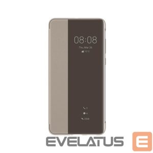 Book case Huawei  P40 Smart View Flip cover case Khaki