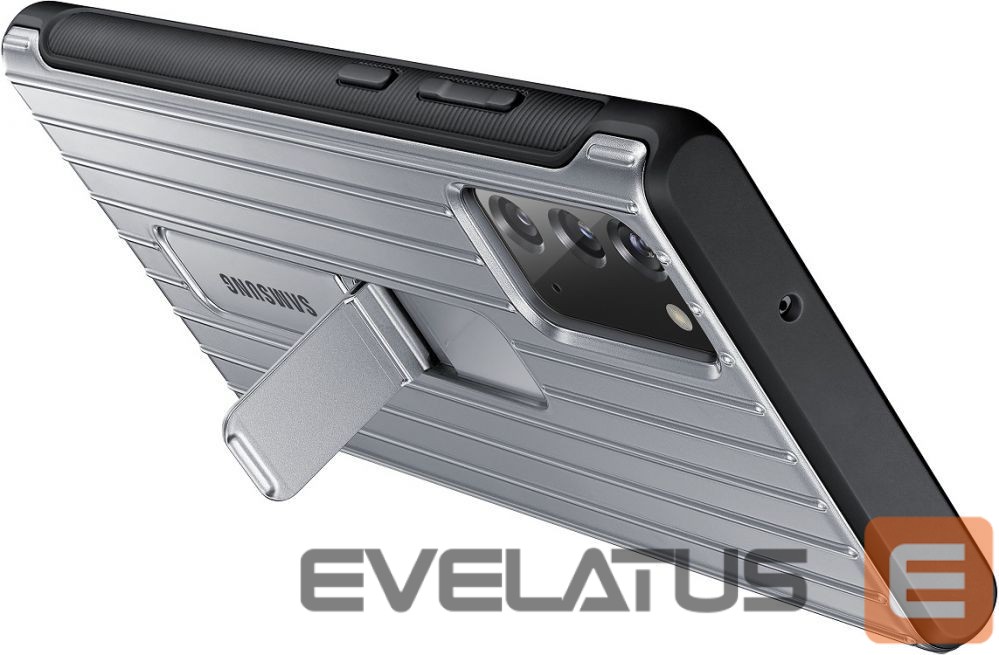 Back panel cover Samsung Galaxy Note 20/Note 20 5G Protective Standing Cover case Silver