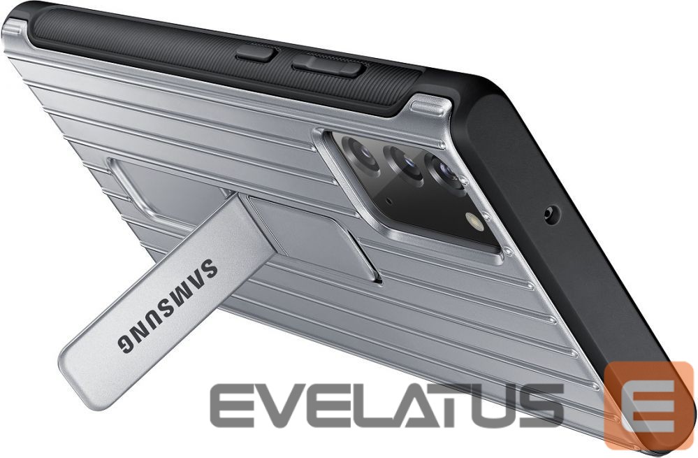 Back panel cover Samsung Galaxy Note 20/Note 20 5G Protective Standing Cover case Silver
