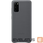 Back panel cover Samsung  Galaxy S20 Leather Cover case Gray