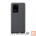 Back panel cover Samsung  Galaxy S20 Ultra Leather Cover case Gray