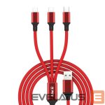 Cable iLike  Charging Cable 3 in 1 CCI02 Red