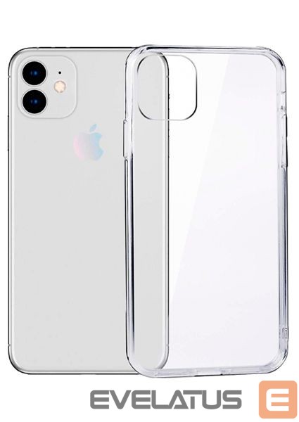 Back panel cover Evelatus Apple iPhone 12/12 Pro Clear Silicone Case 1.5mm TPU Transparent