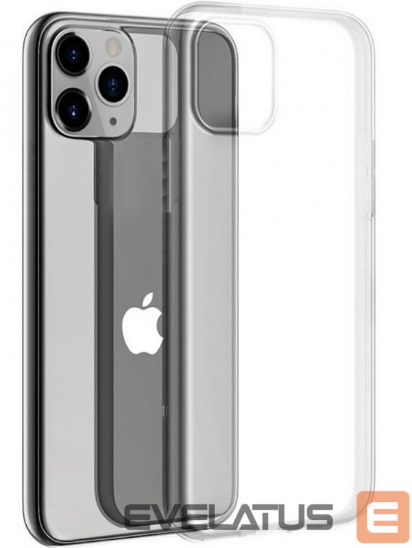 Back panel cover Evelatus Apple iPhone 12 Pro Max Clear Silicone Case 1.5mm TPU Transparent